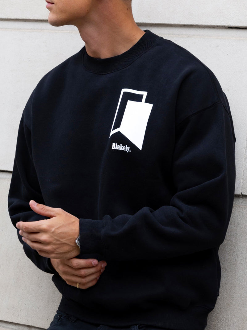 Revolve Relaxed Jumper - Black