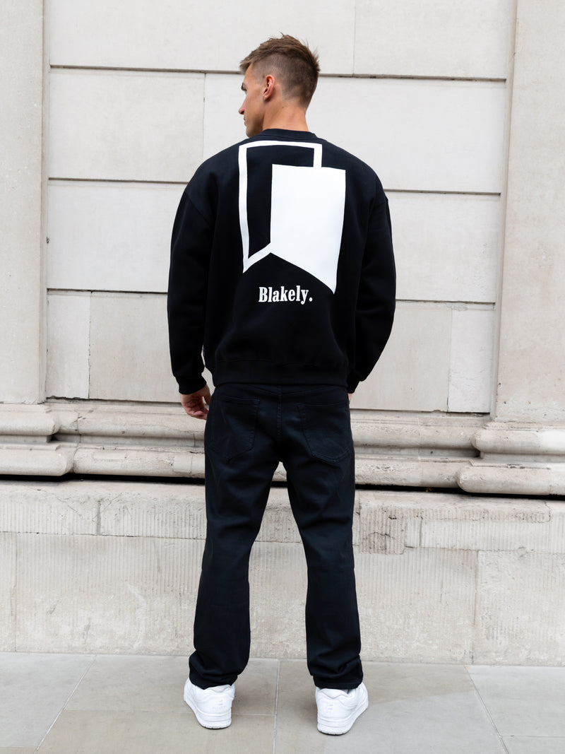 Revolve Relaxed Jumper - Black
