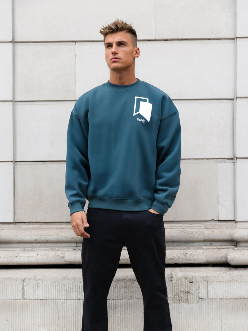 Revolve Relaxed Jumper - Teal Green