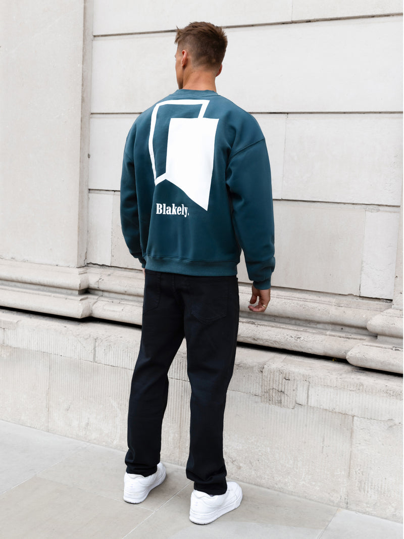 Revolve Relaxed Jumper - Teal Green