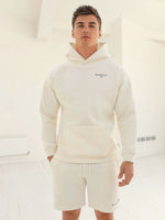 Riviera Initial Relaxed Hoodie - Ivory