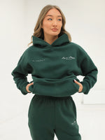 Life & Style Oversized Hoodie - Forest Green