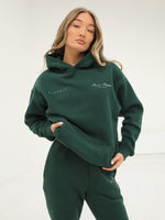 Life & Style Oversized Hoodie - Forest Green