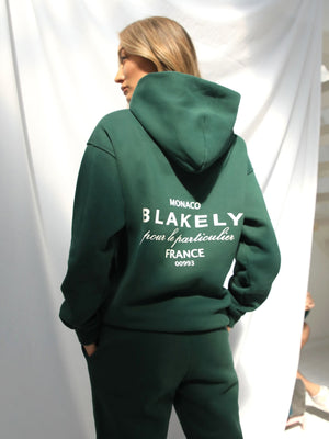 Monaco Women's Relaxed Hoodie - Dark Green