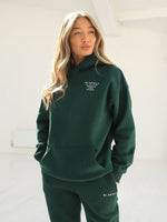 Monaco Women's Relaxed Hoodie - Dark Green