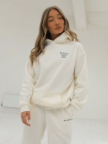 Buy Blakely Ivory Monaco Women's Relaxed Hoodie – Blakely Clothing