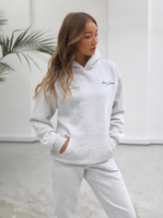 Life & Style Oversized Hoodie - Marl White