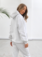 Life & Style Oversized Hoodie - Marl White