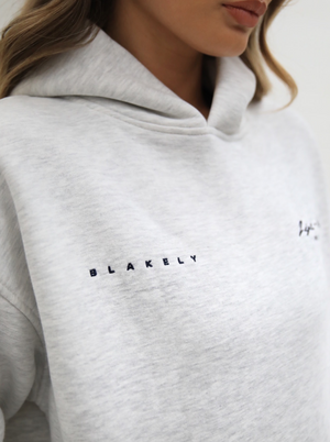 Life & Style Oversized Hoodie - Marl White