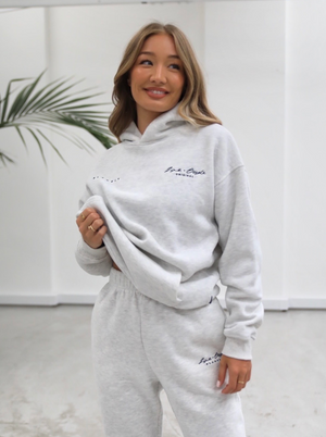 Life & Style Oversized Hoodie - Marl White