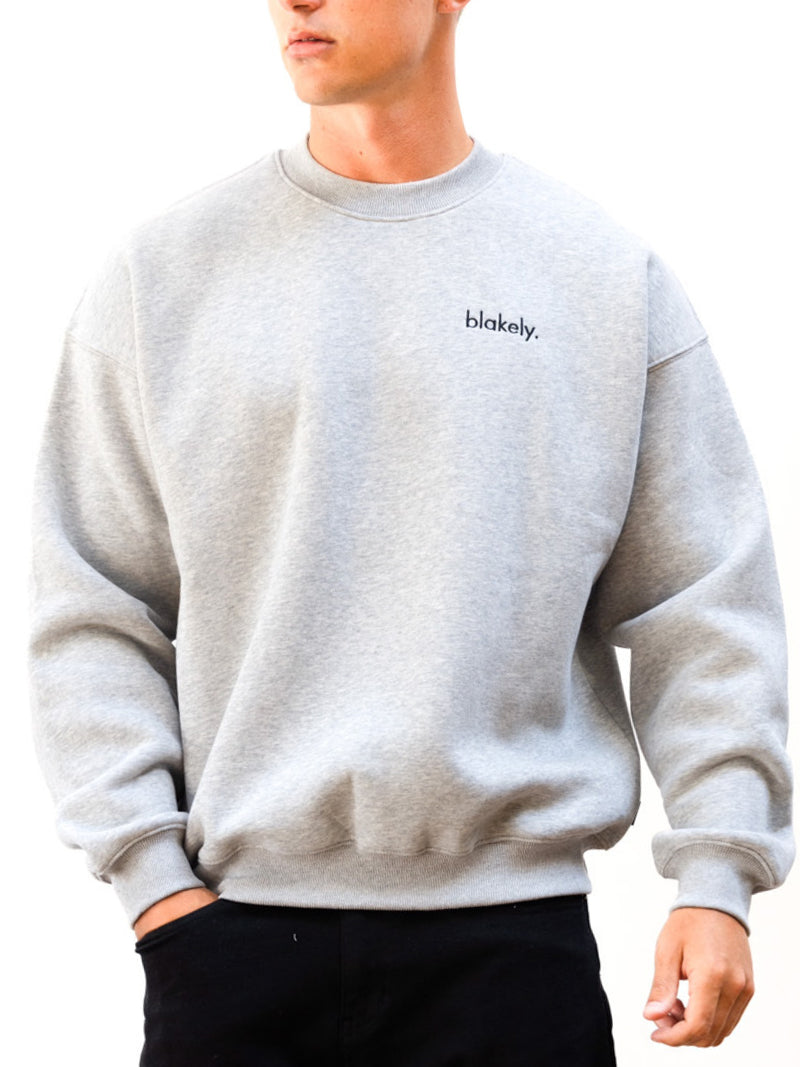 Sami Relaxed Jumper - Marl Grey