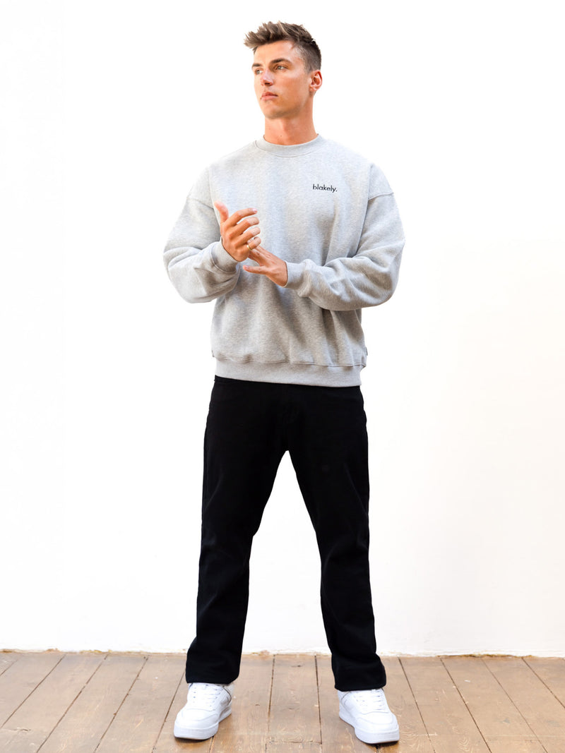 Sami Relaxed Jumper - Marl Grey