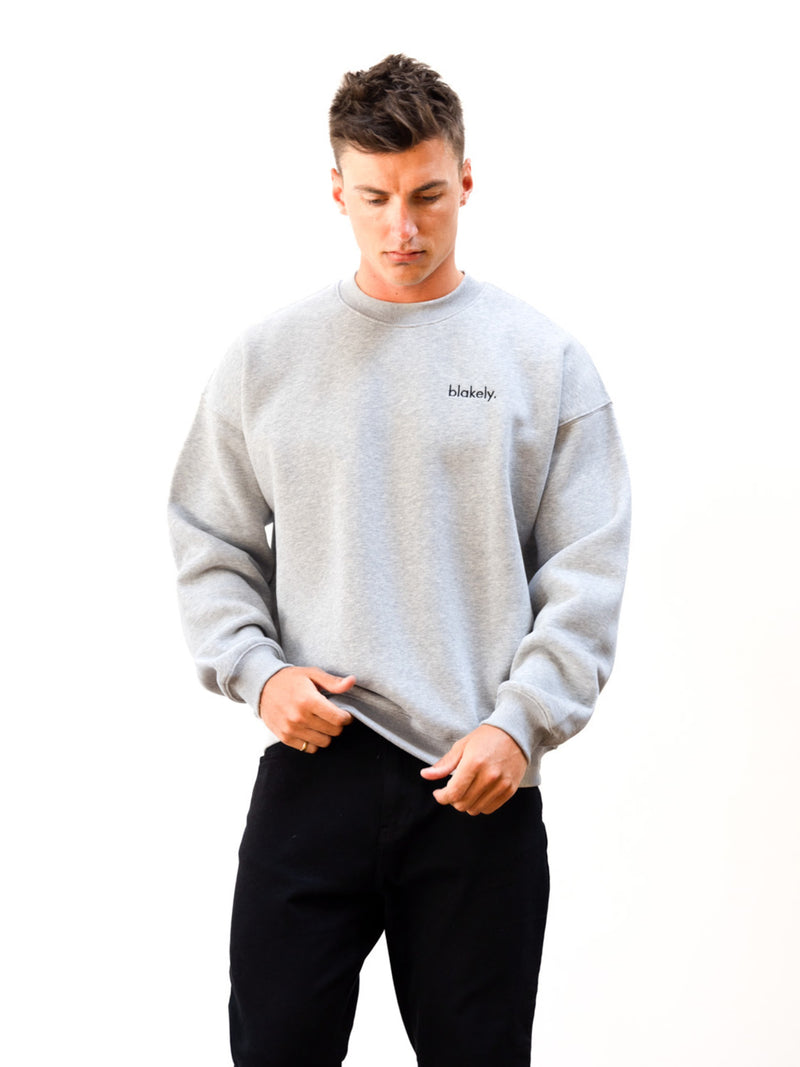 Sami Relaxed Jumper - Marl Grey