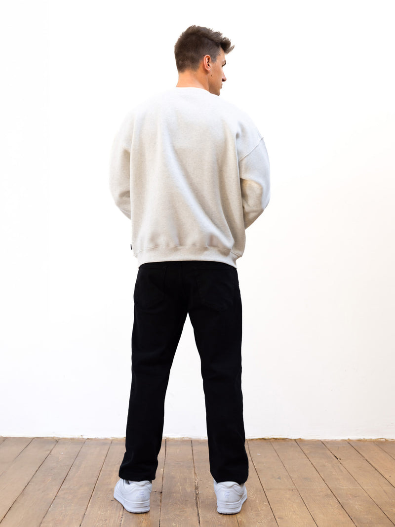 Sami Relaxed Jumper - Marl White