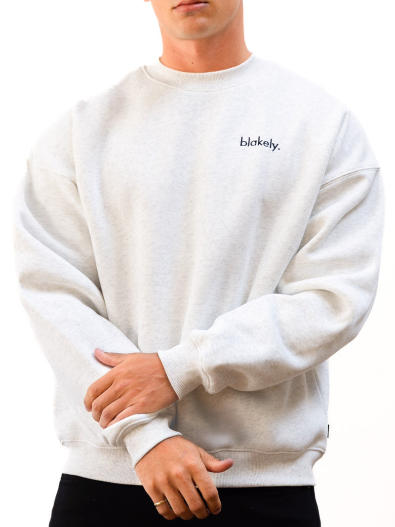 Sami Relaxed Jumper - Marl White