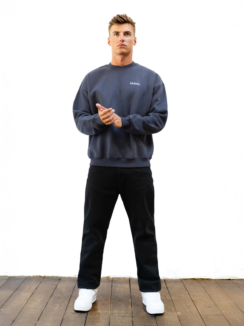 Sami Relaxed Jumper - True Navy