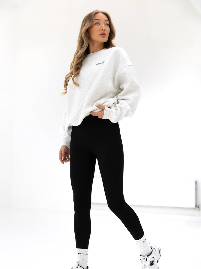 Sami Oversized Jumper - Marl White