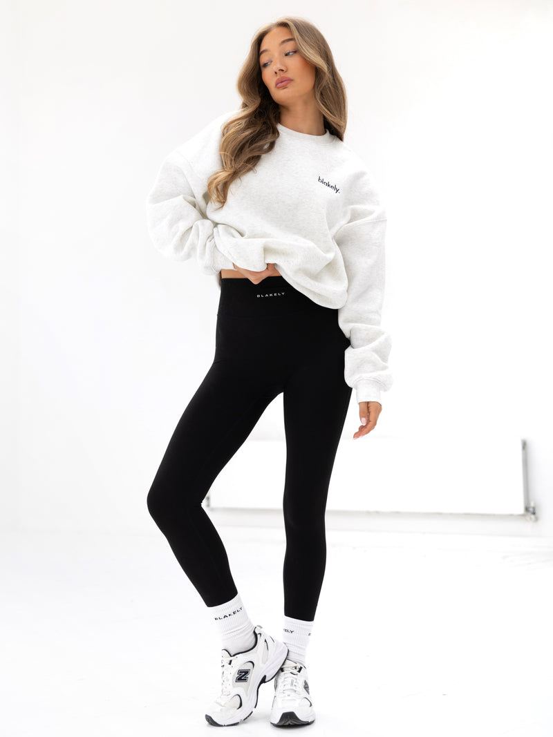 Sami Oversized Jumper - Marl White