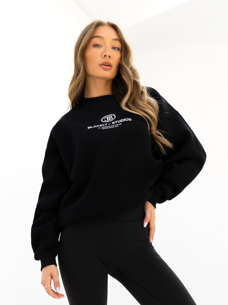 Madison Oversized Jumper - Black
