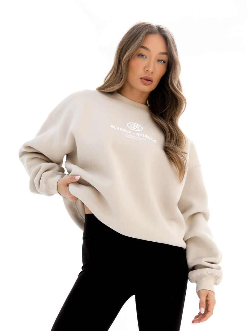 Madison Oversized Jumper - Dune