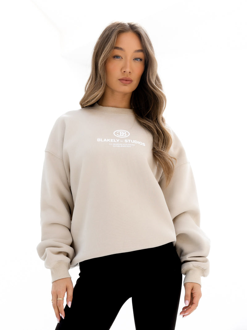 Madison Oversized Jumper - Dune