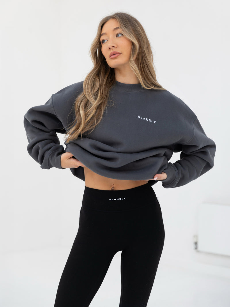 Series Oversized Jumper - Charcoal