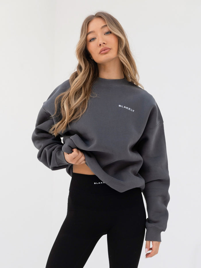 Series Oversized Jumper - Charcoal