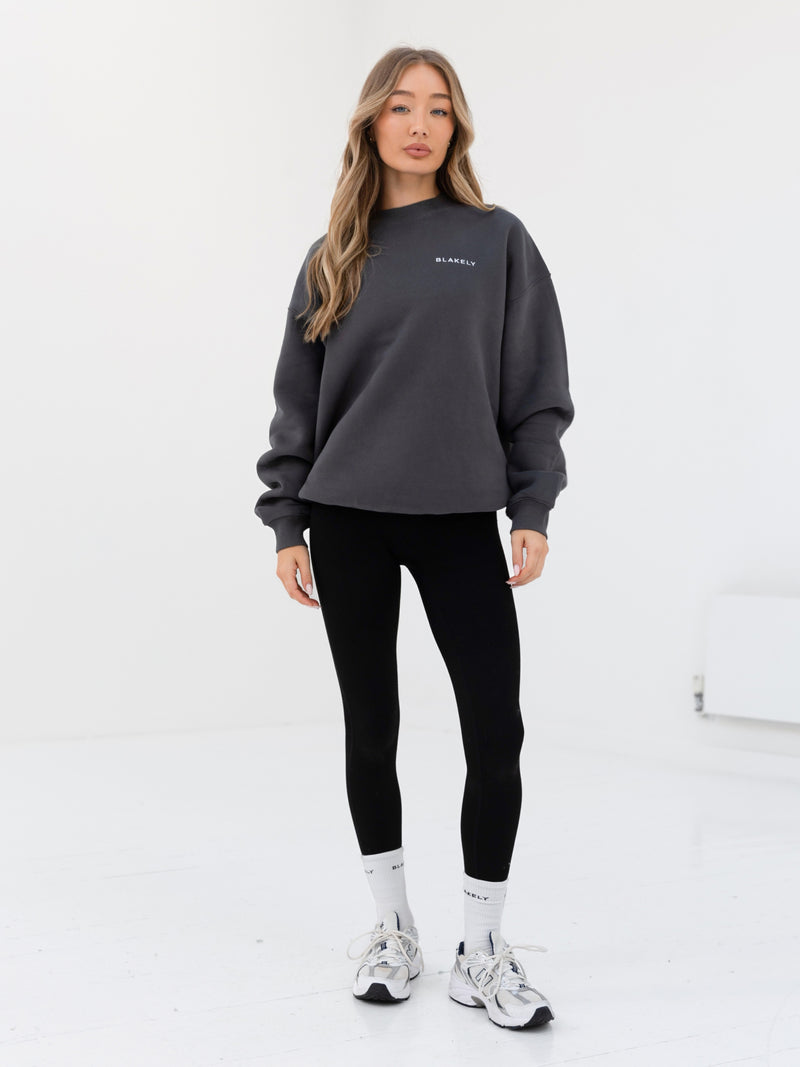 Series Oversized Jumper - Charcoal