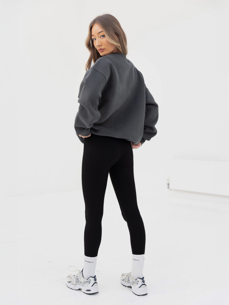 Series Oversized Jumper - Charcoal