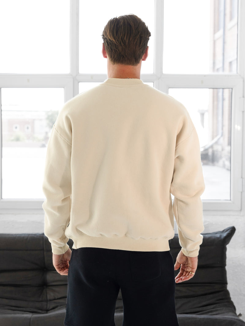 Blakely Basic Relaxed Jumper - Bone