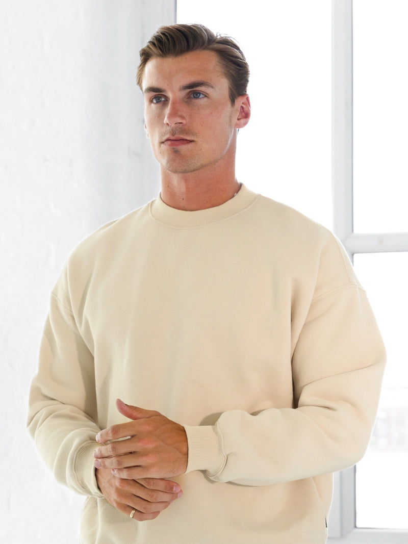 Blakely Basic Relaxed Jumper - Bone