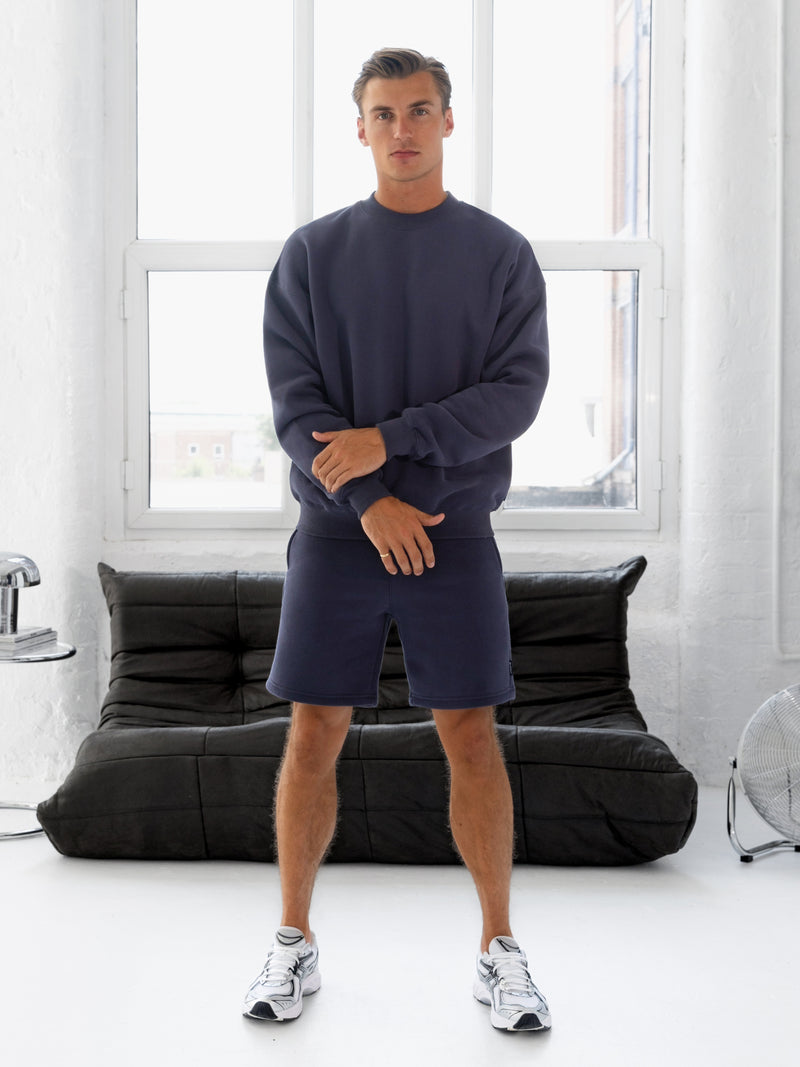 Blakely Basic Relaxed Jumper - True Navy