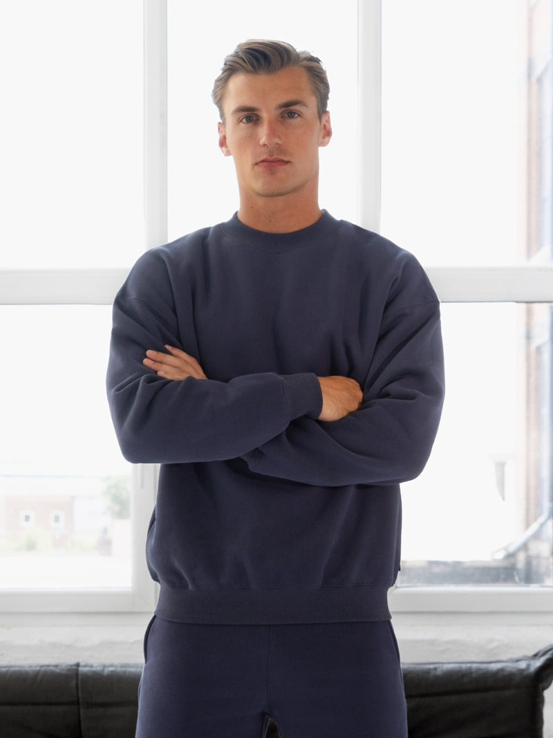 Blakely Basic Relaxed Jumper - True Navy