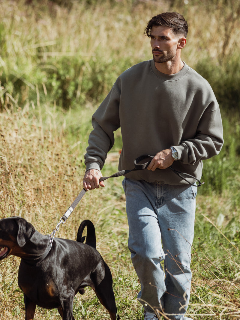 Blakely Basic Relaxed Jumper - Safari Green