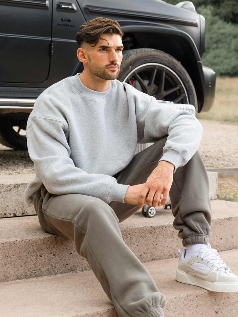 Blakely Basic Relaxed Jumper - Marl Grey