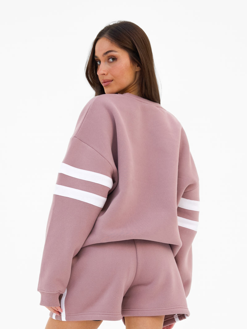 Amber Oversized Jumper - Dusty Pink