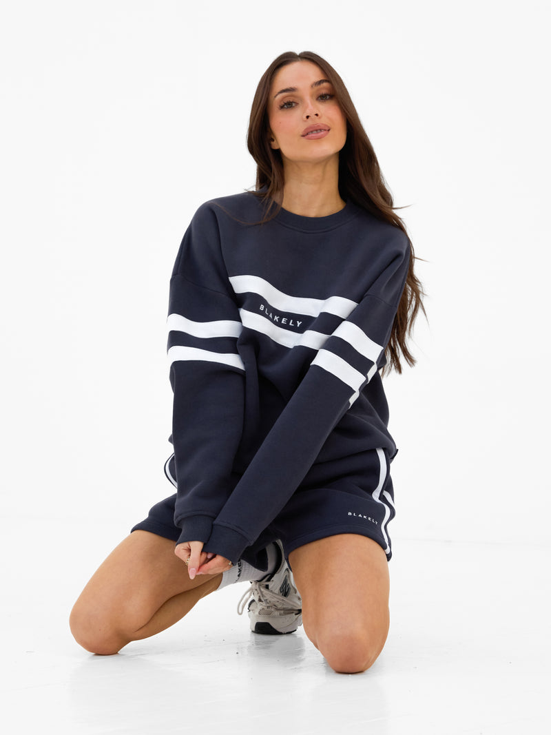Amber Oversized Jumper - True Navy