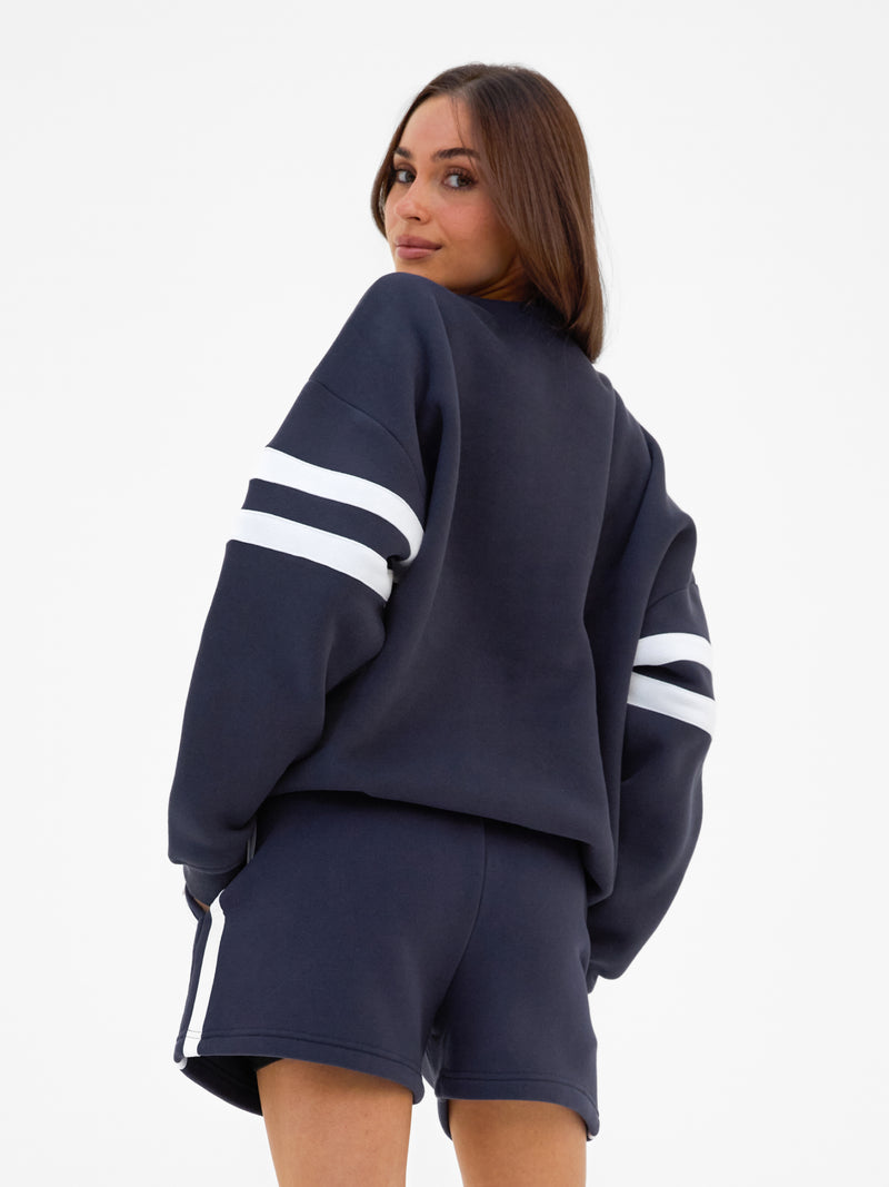 Amber Oversized Jumper - True Navy