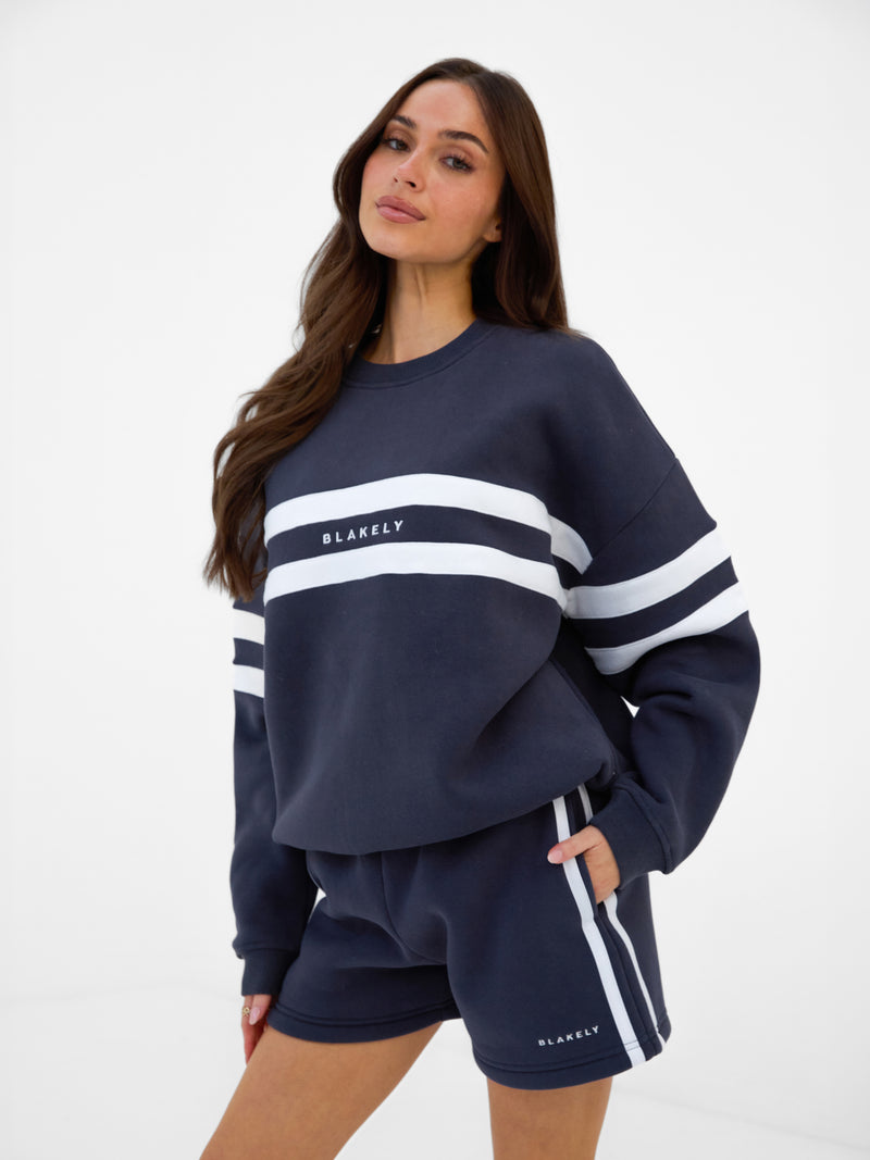 Amber Oversized Jumper - True Navy