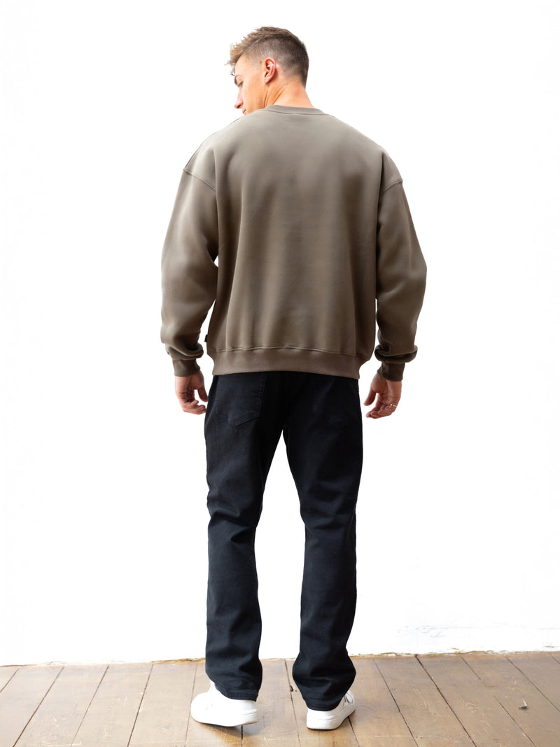 Mercer Relaxed Jumper - Khaki Brown