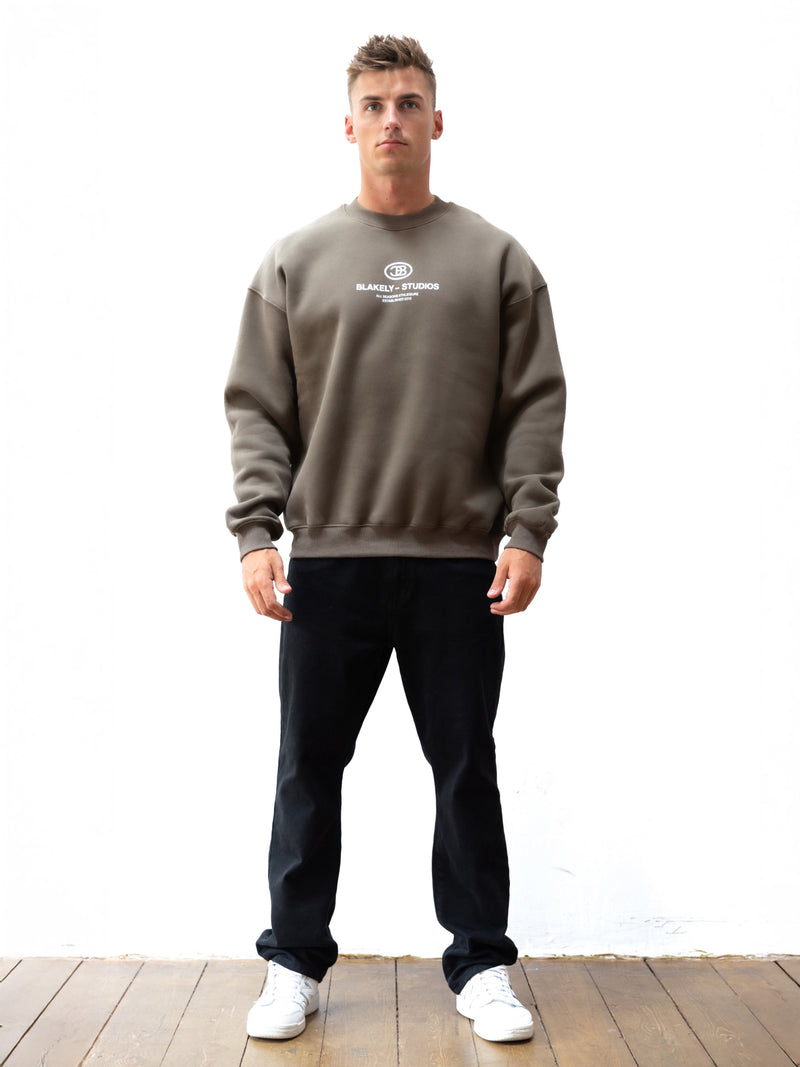Mercer Relaxed Jumper - Khaki Brown