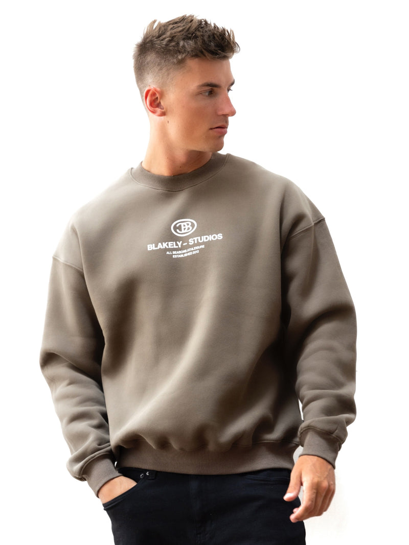 Mercer Relaxed Jumper - Khaki Brown