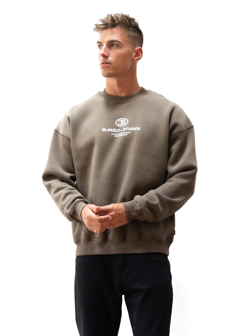 Mercer Relaxed Jumper - Khaki Brown
