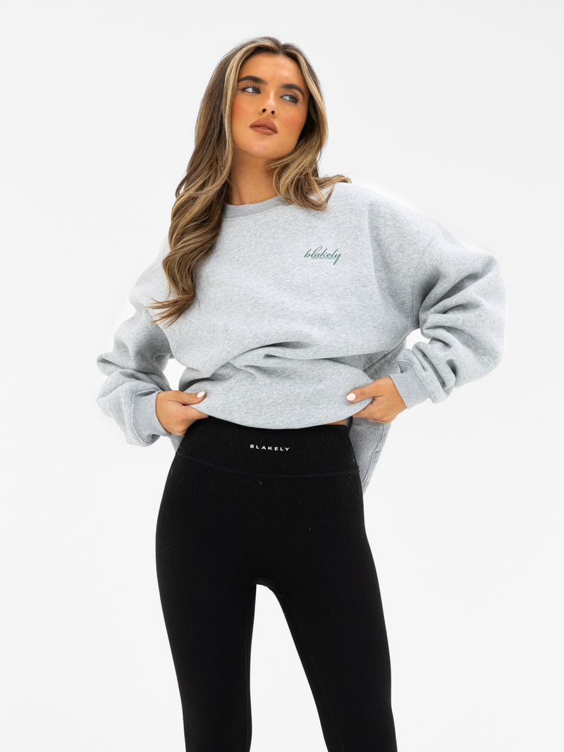 Georgia Oversized Jumper - Marl Grey