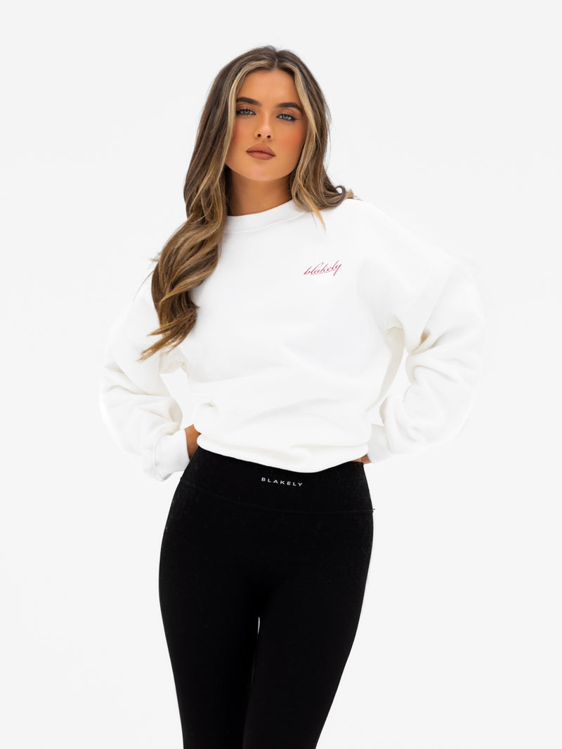 Georgia Oversized Jumper - Flat White