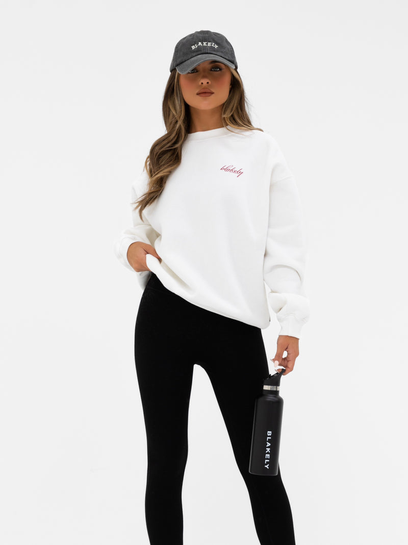 Georgia Oversized Jumper - Flat White