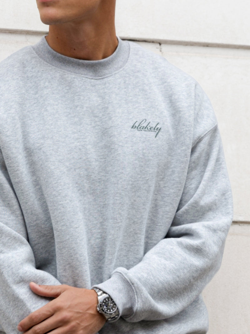 Austin Relaxed Jumper - Marl Grey