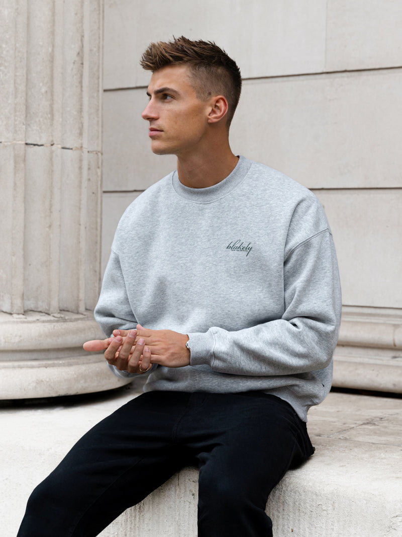 Austin Relaxed Jumper - Marl Grey