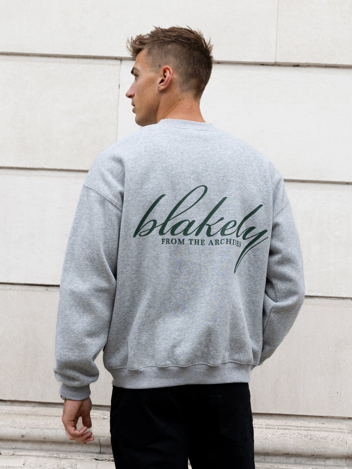 Austin Relaxed Jumper - Marl Grey