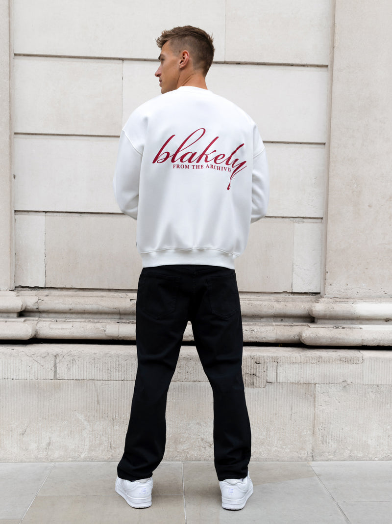 Austin Relaxed Jumper - Flat White